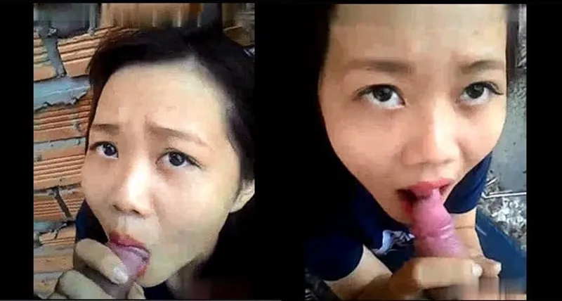 Con ghệ bú buồi ở vườn sau nhà